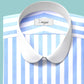 eaky Blinder Style Attire/ Solid Sky Blue and White Shirt Penny Club Round Tip Peter Pan Collar Vintage Wedding Dress Shirt Mens Cotton Shelby Brothers