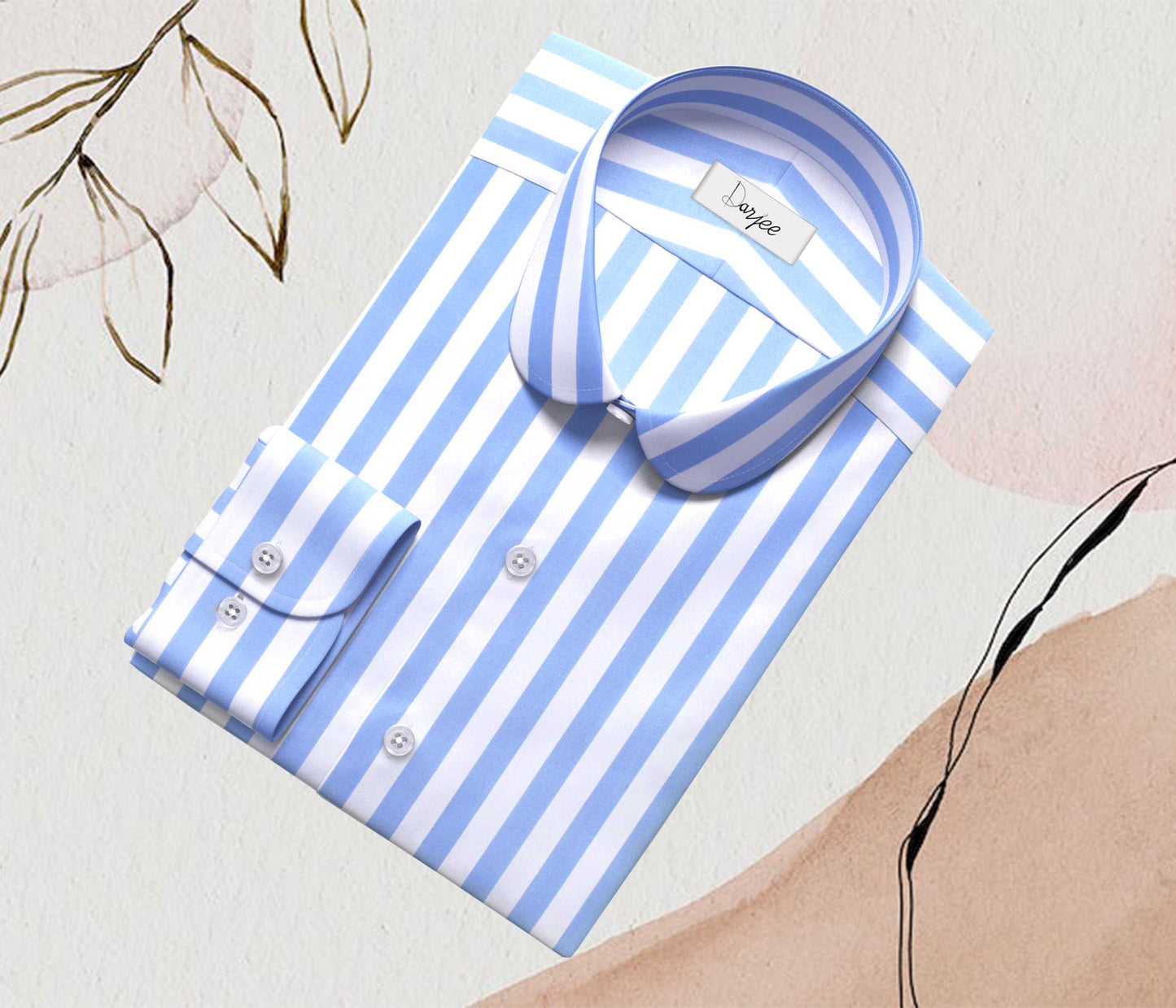 eaky Blinder Style Attire/ Solid Sky Blue and White Shirt Penny Club Round Tip Peter Pan Collar Vintage Wedding Dress Shirt Mens Cotton Shelby Brothers