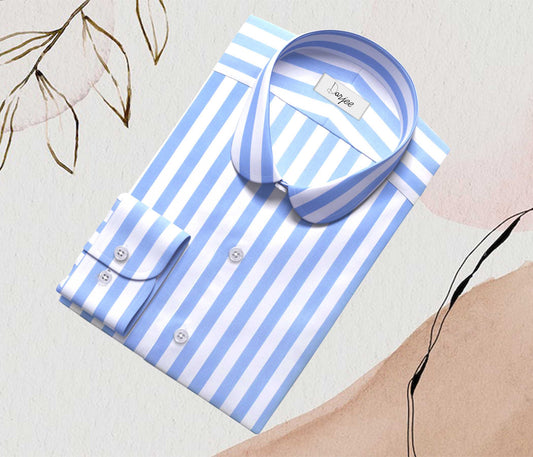 eaky Blinder Style Attire/ Solid Sky Blue and White Shirt Penny Club Round Tip Peter Pan Collar Vintage Wedding Dress Shirt Mens Cotton Shelby Brothers