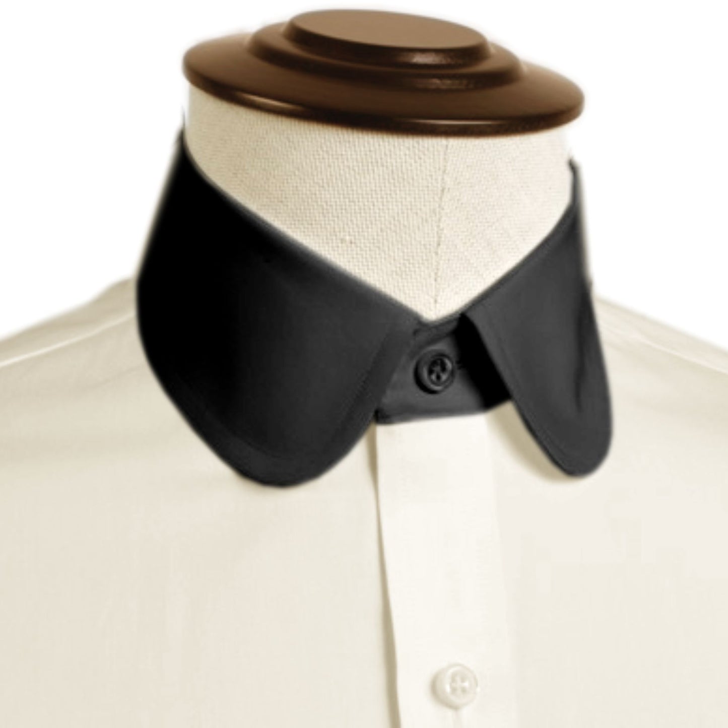 eaky Blinder Style Attire/ Solid Cream Shirt Penny Club Round Tip Peter Pan Collar Vintage Wedding Dress Shirt Mens Cotton Shelby Brothers