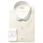 eaky Blinder Style Attire/ Solid Cream Shirt Penny Club Round Tip Peter Pan Collar Vintage Wedding Dress Shirt Mens Cotton Shelby Brothers