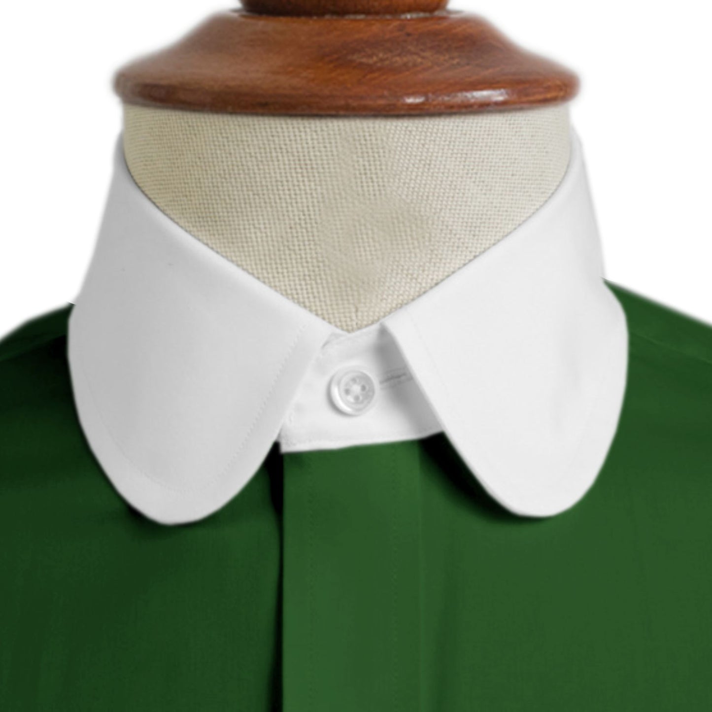eaky Blinder Style Attire/ Solid Green Shirt Penny Club Round Tip Peter Pan Collar Vintage Wedding Dress Shirt Mens Cotton Shelby Brothers