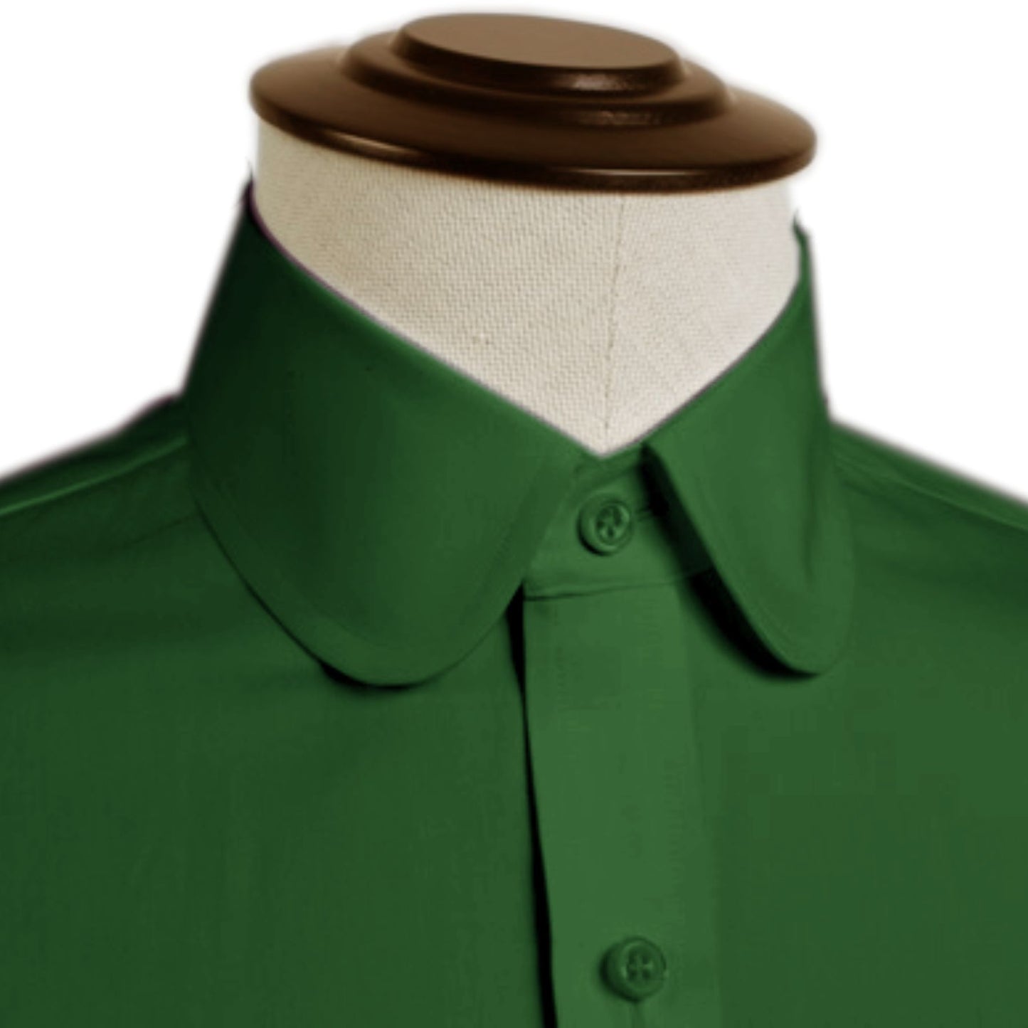 eaky Blinder Style Attire/ Solid Green Shirt Penny Club Round Tip Peter Pan Collar Vintage Wedding Dress Shirt Mens Cotton Shelby Brothers
