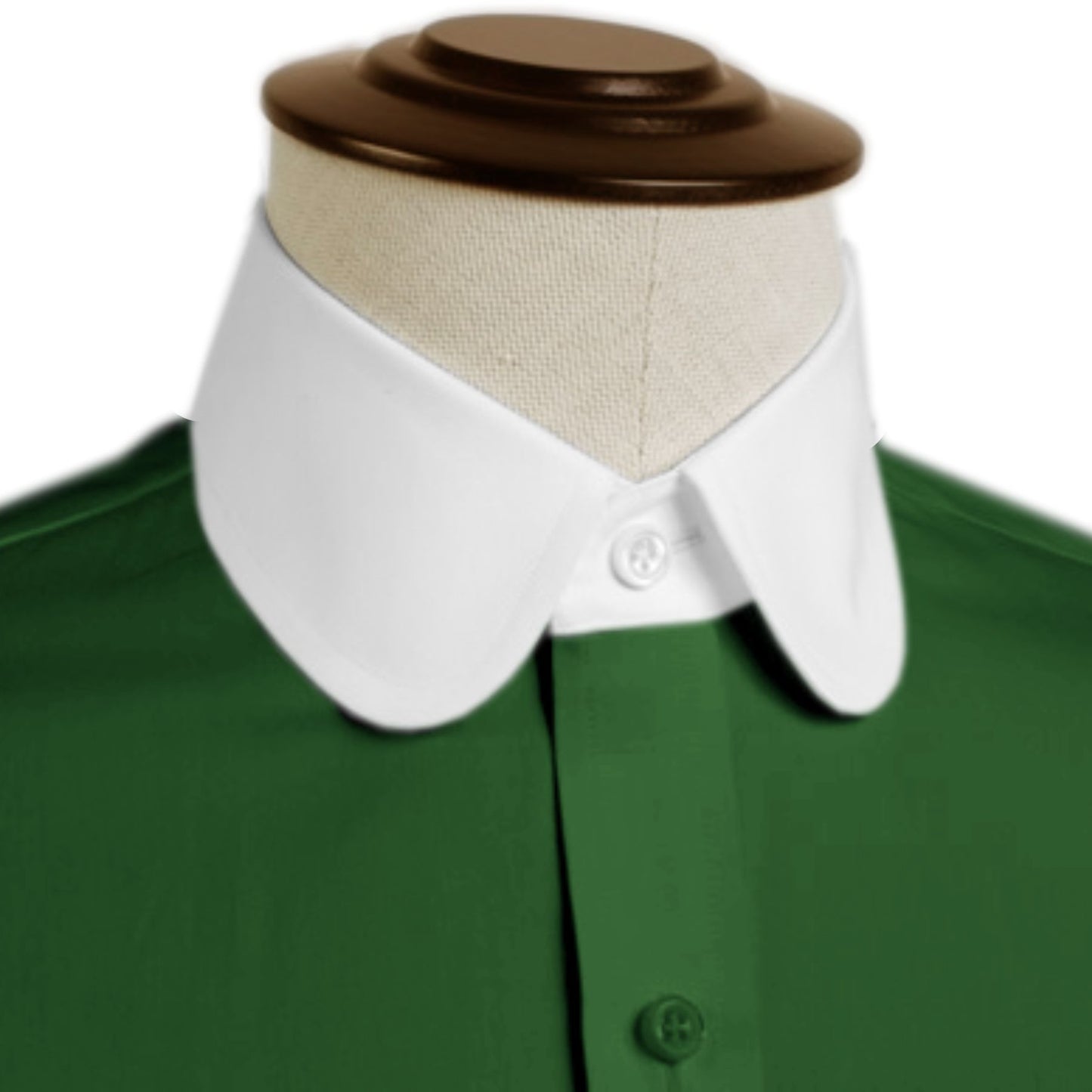 eaky Blinder Style Attire/ Solid Green Shirt Penny Club Round Tip Peter Pan Collar Vintage Wedding Dress Shirt Mens Cotton Shelby Brothers