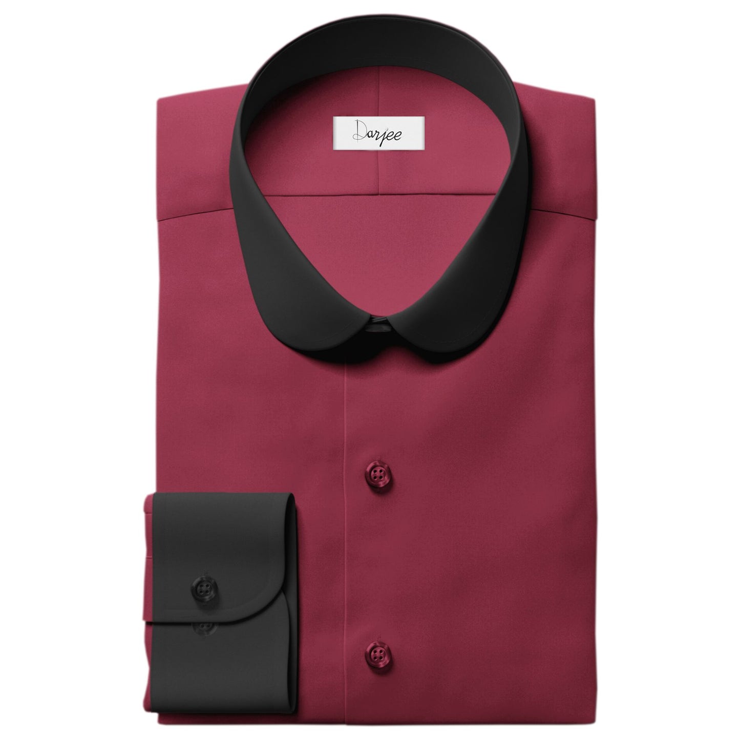 eaky Blinder Style Attire/ Solid Red Shirt Penny Club Round Tip Peter Pan Collar Vintage Wedding Dress Shirt Mens Cotton Shelby Brothers