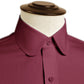 eaky Blinder Style Attire/ Solid Red Shirt Penny Club Round Tip Peter Pan Collar Vintage Wedding Dress Shirt Mens Cotton Shelby Brothers