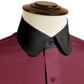 eaky Blinder Style Attire/ Solid Red Shirt Penny Club Round Tip Peter Pan Collar Vintage Wedding Dress Shirt Mens Cotton Shelby Brothers