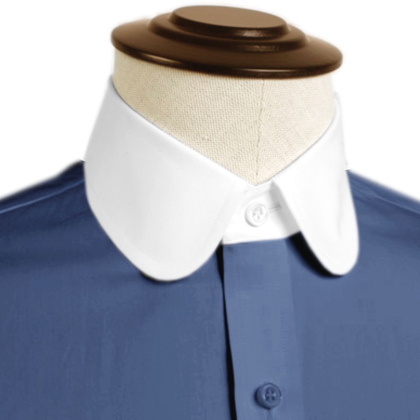 eaky Blinder Style Attire/ Solid Navy Blue Shirt Penny Club Round Tip Peter Pan Collar Vintage Wedding Dress Shirt Mens Cotton Shelby Brothers