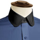eaky Blinder Style Attire/ Solid Navy Blue Shirt Penny Club Round Tip Peter Pan Collar Vintage Wedding Dress Shirt Mens Cotton Shelby Brothers