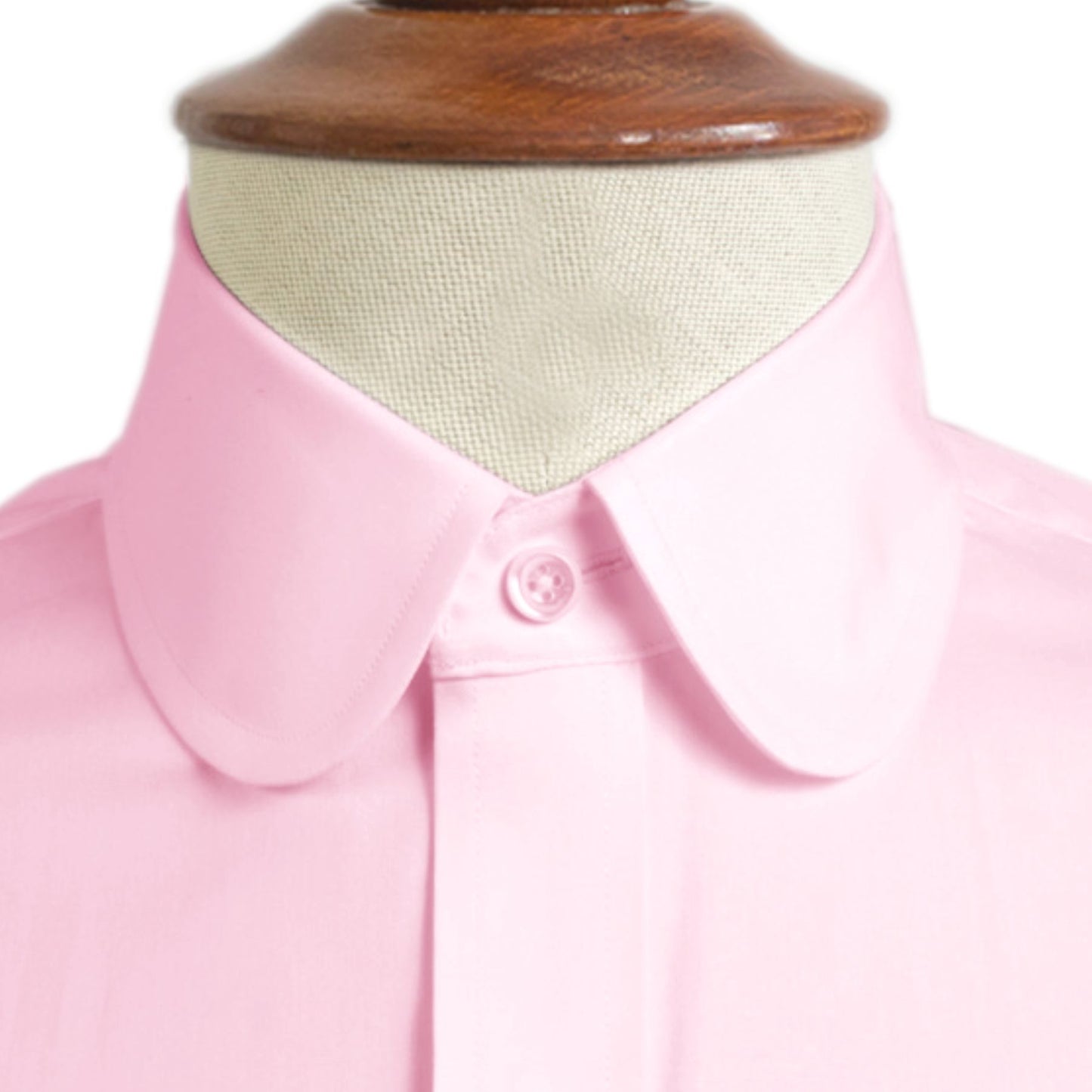 eaky Blinder Style Attire/ Solid Pink Shirt Penny Club Round Tip Peter Pan Collar Vintage Wedding Dress Shirt Mens Cotton Shelby Brothers