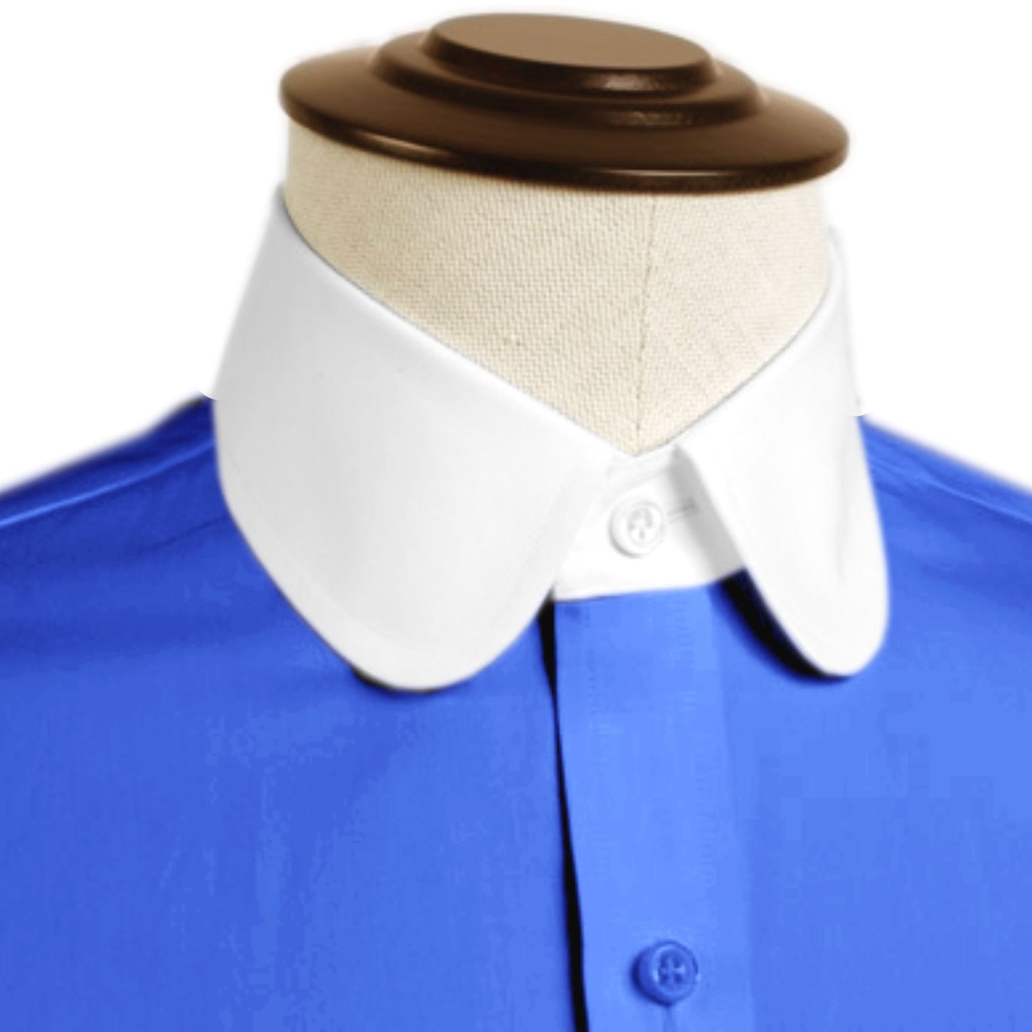 eaky Blinder Style Attire/ Solid Royal Blue Shirt Penny Club Round Tip Peter Pan Collar Vintage Wedding Dress Shirt Mens Cotton Shelby Brothers
