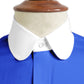eaky Blinder Style Attire/ Solid Royal Blue Shirt Penny Club Round Tip Peter Pan Collar Vintage Wedding Dress Shirt Mens Cotton Shelby Brothers