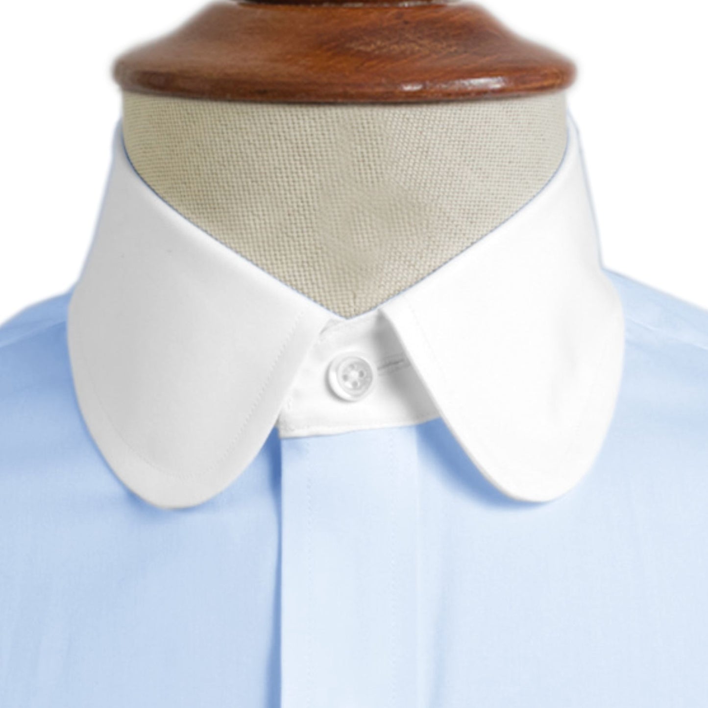 eaky Blinder Style Attire/ Solid Sky Blue Shirt Penny Club Round Tip Peter Pan Collar Vintage Wedding Dress Shirt Mens Cotton Shelby Brothers