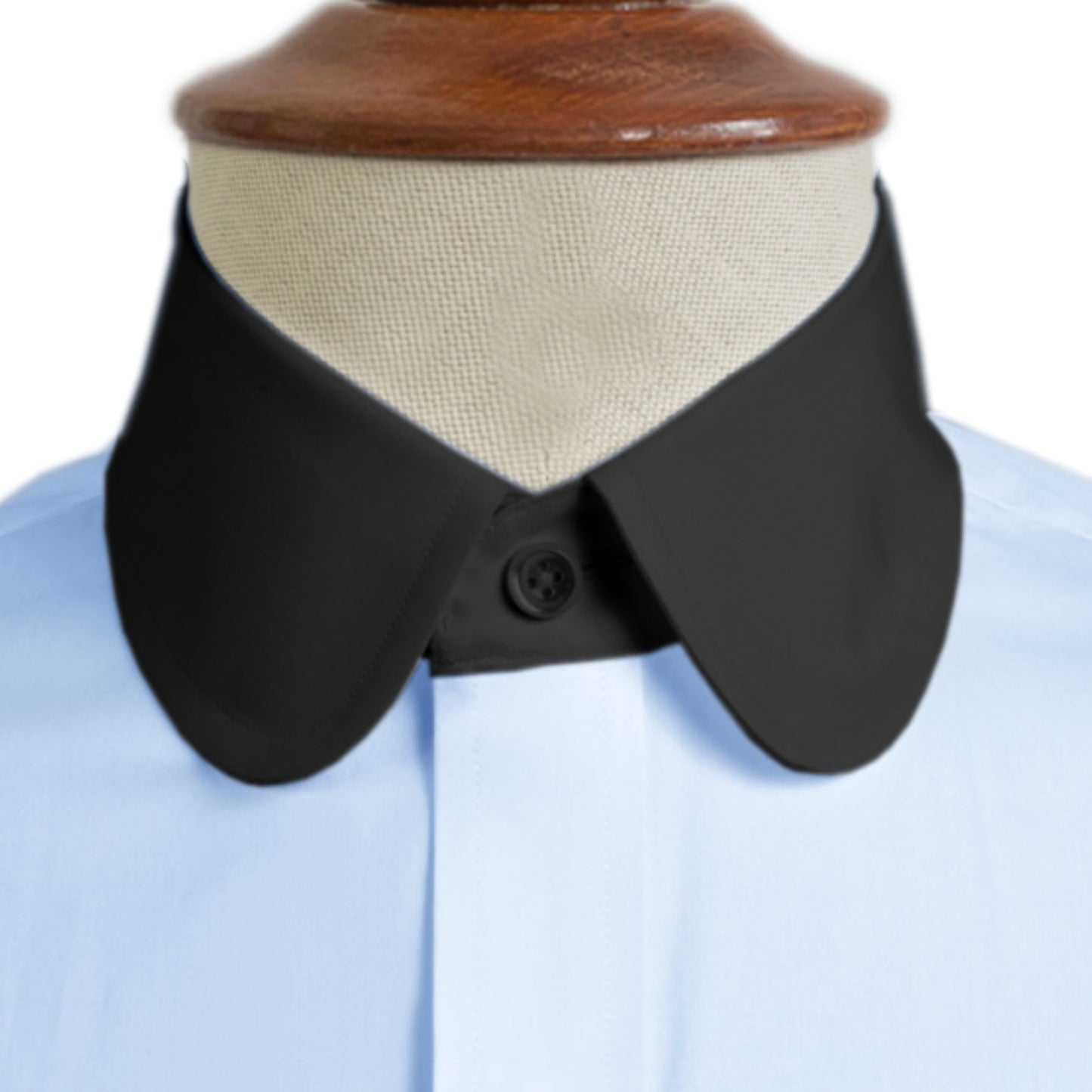 eaky Blinder Style Attire/ Solid Sky Blue Shirt Penny Club Round Tip Peter Pan Collar Vintage Wedding Dress Shirt Mens Cotton Shelby Brothers