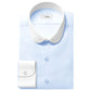 eaky Blinder Style Attire/ Solid Sky Blue Shirt Penny Club Round Tip Peter Pan Collar Vintage Wedding Dress Shirt Mens Cotton Shelby Brothers