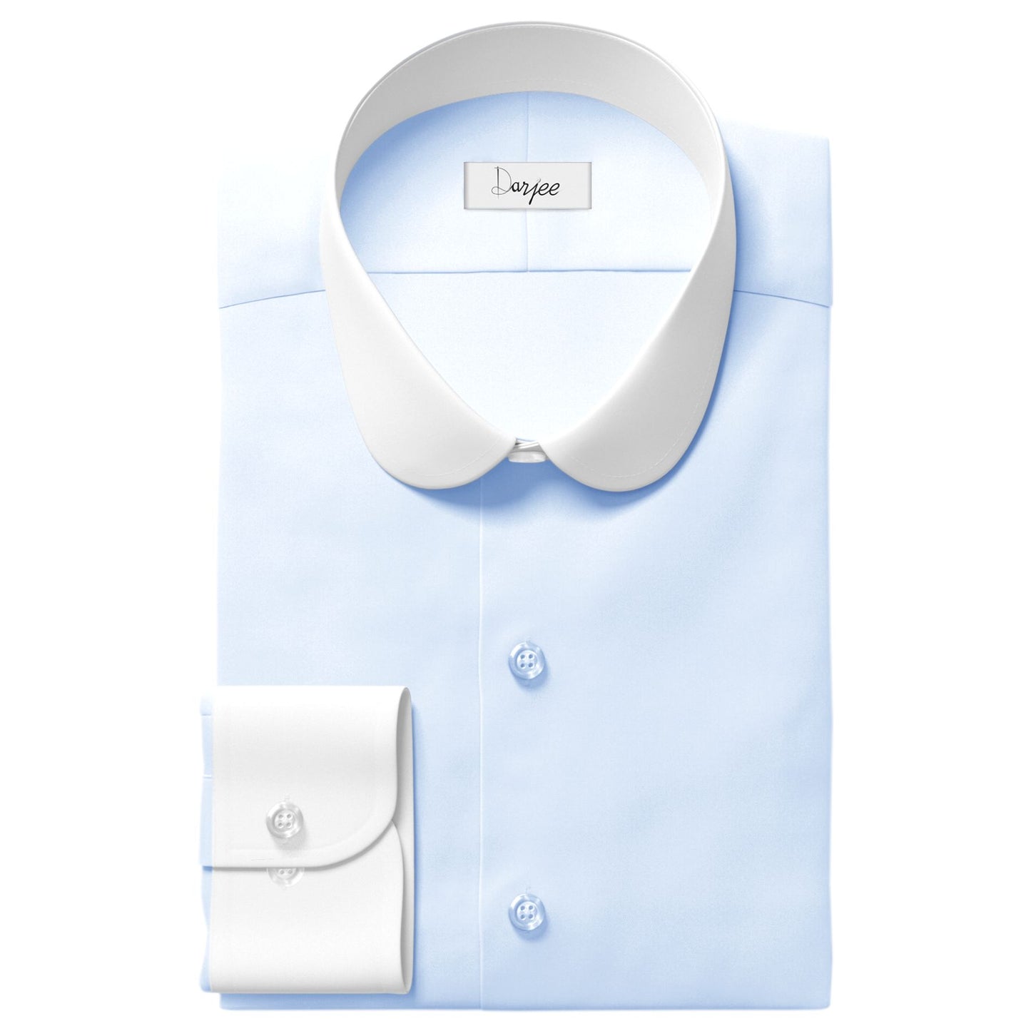 eaky Blinder Style Attire/ Solid Sky Blue Shirt Penny Club Round Tip Peter Pan Collar Vintage Wedding Dress Shirt Mens Cotton Shelby Brothers