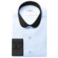 eaky Blinder Style Attire/ Solid Sky Blue Shirt Penny Club Round Tip Peter Pan Collar Vintage Wedding Dress Shirt Mens Cotton Shelby Brothers