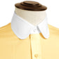 eaky Blinder Style Attire/ Solid Yellow Shirt Penny Club Round Tip Peter Pan Collar Vintage Wedding Dress Shirt Mens Cotton Shelby Brothers