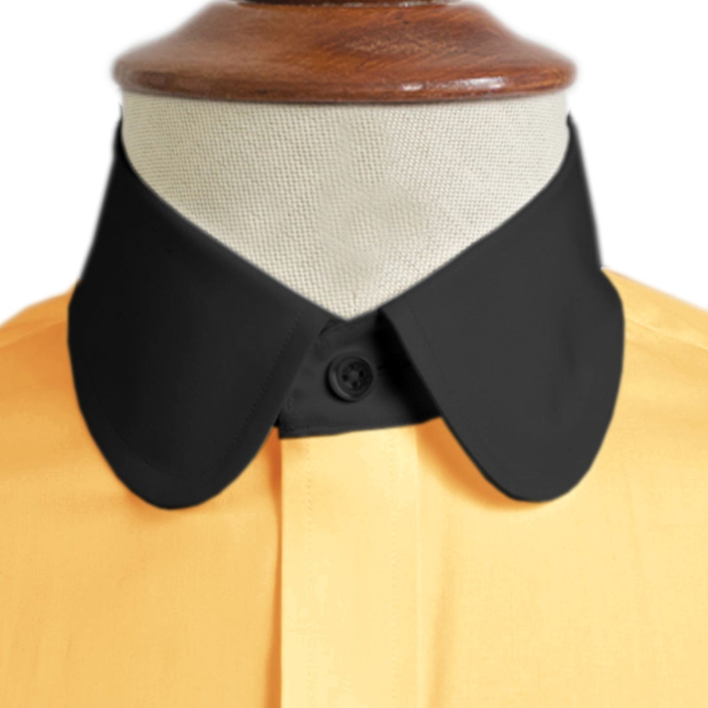 eaky Blinder Style Attire/ Solid Yellow Shirt Penny Club Round Tip Peter Pan Collar Vintage Wedding Dress Shirt Mens Cotton Shelby Brothers
