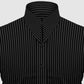 Long Pointed Collar Black Men Shirt 50s, 60s, 70s Vintage Dagger Collar Dress Shirt Spear Pointed Big Wide Collar Gangster Style Shirt