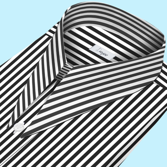 Long Pointed Collar Sea Blue Men Shirt 50s, 60s, 70s Vintage Dagger Collar Dress Shirt Spear Pointed Big Wide Collar Gangster Style Shirt (Copy) (Copy)