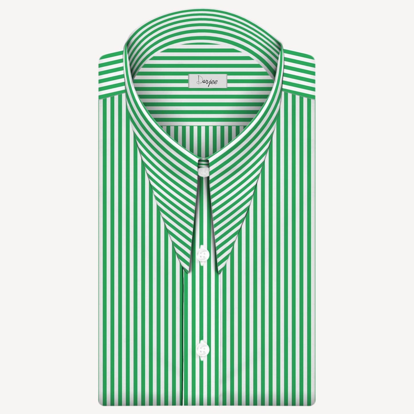 Long Pointed Collar Green and White Men Shirt 50s, 60s, 70s Vintage Dagger Collar Dress Shirt Spear Pointed Big Wide Collar Gangster Style Shirt