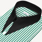 Long Pointed Collar Green and White Men Shirt 50s, 60s, 70s Vintage Dagger Collar Dress Shirt Spear Pointed Big Wide Collar Gangster Style Shirt