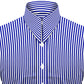 Long Pointed Collar Navy Blue and White Men Shirt 50s, 60s, 70s Vintage Dagger Collar Dress Shirt Spear Pointed Big Wide Collar Gangster Style Shirt