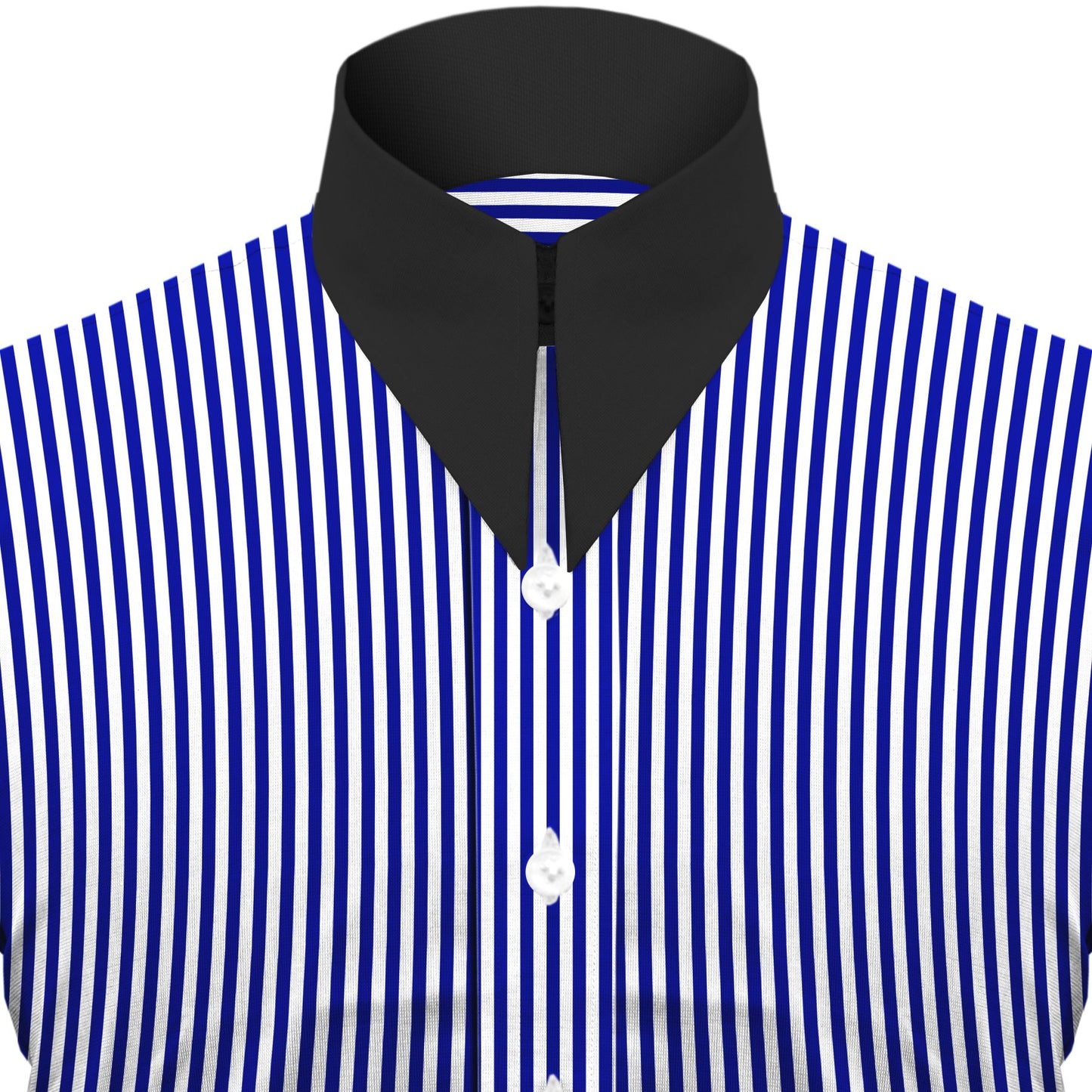Long Pointed Collar Navy Blue and White Men Shirt 50s, 60s, 70s Vintage Dagger Collar Dress Shirt Spear Pointed Big Wide Collar Gangster Style Shirt