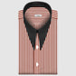 Long Pointed Collar Red and White Men Shirt 50s, 60s, 70s Vintage Dagger Collar Dress Shirt Spear Pointed Big Wide Collar Gangster Style Shirt
