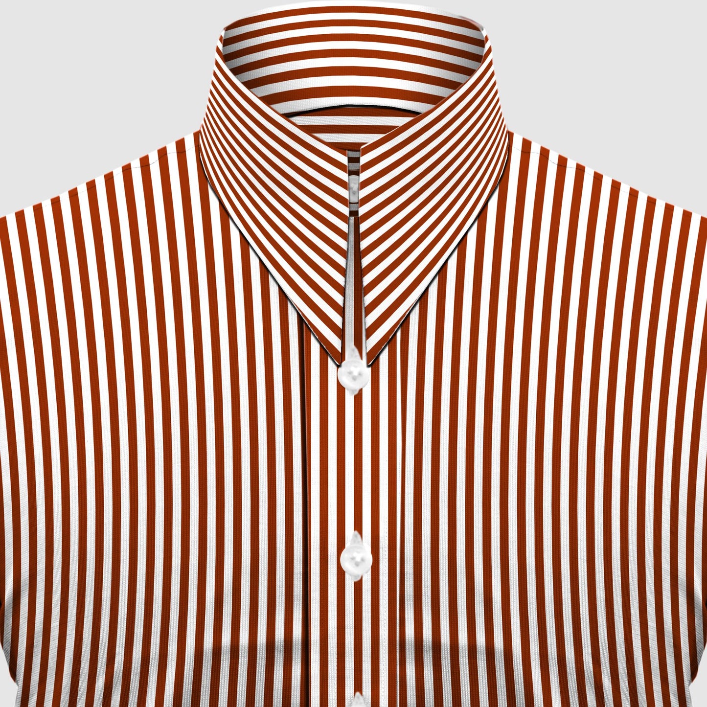 Long Pointed Collar Red and White Men Shirt 50s, 60s, 70s Vintage Dagger Collar Dress Shirt Spear Pointed Big Wide Collar Gangster Style Shirt