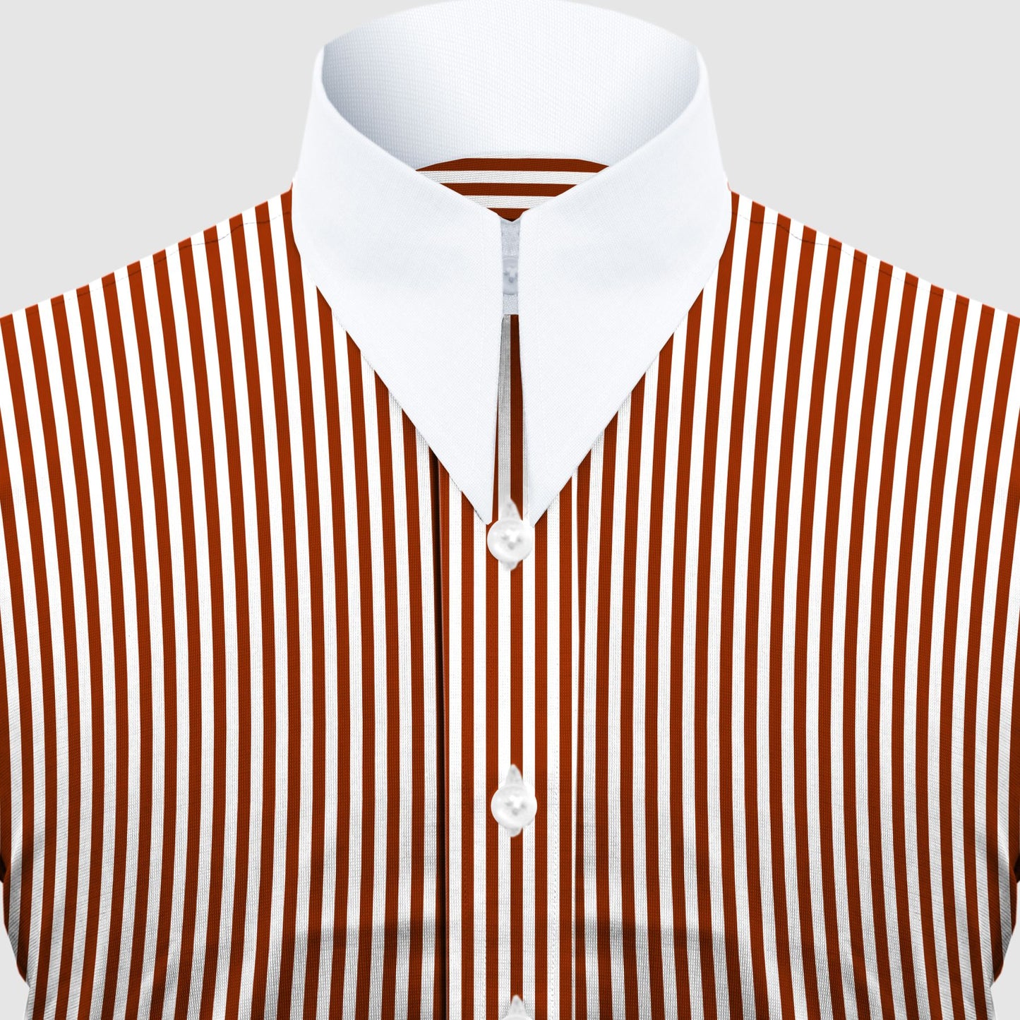 Long Pointed Collar Red and White Men Shirt 50s, 60s, 70s Vintage Dagger Collar Dress Shirt Spear Pointed Big Wide Collar Gangster Style Shirt