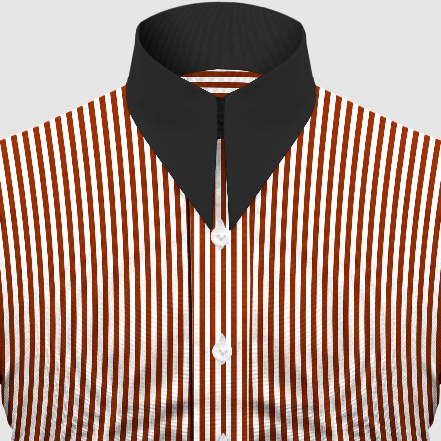 Long Pointed Collar Red and White Men Shirt 50s, 60s, 70s Vintage Dagger Collar Dress Shirt Spear Pointed Big Wide Collar Gangster Style Shirt