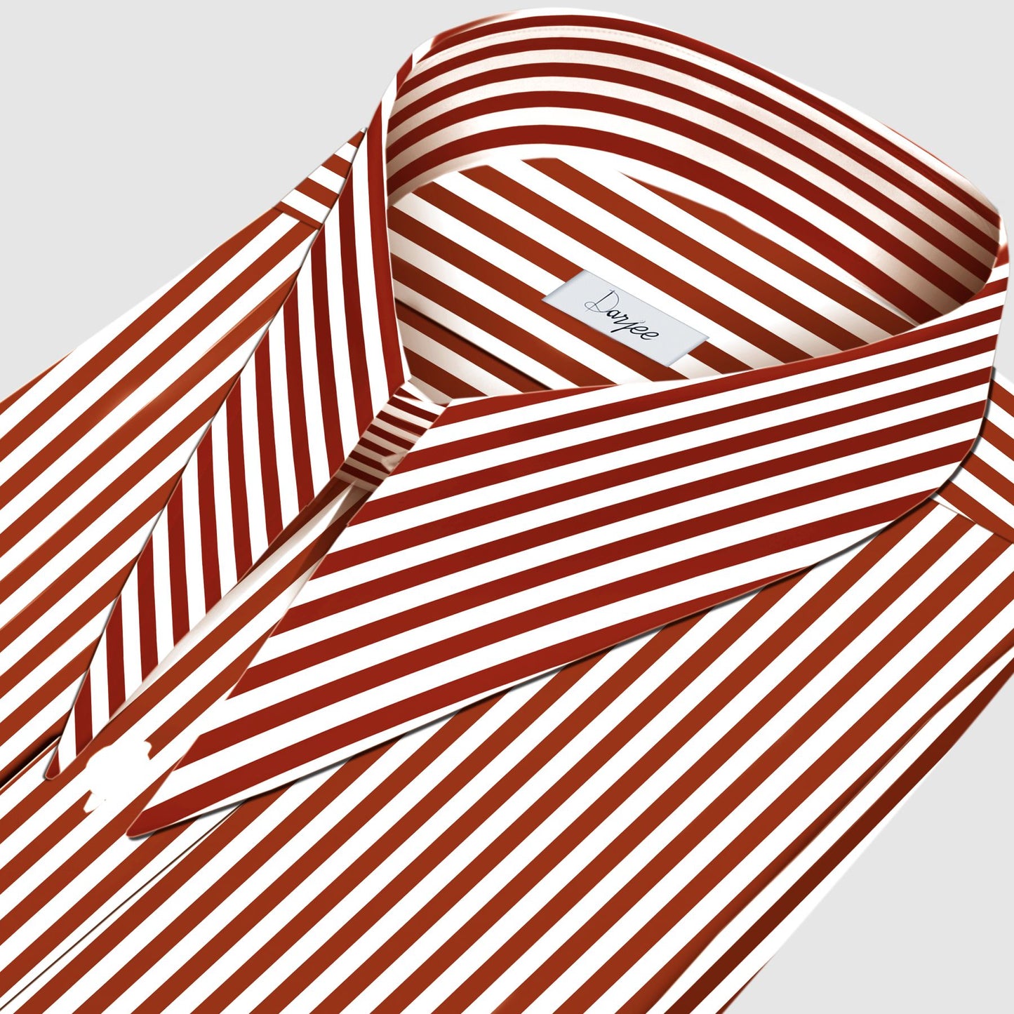 Long Pointed Collar Red and White Men Shirt 50s, 60s, 70s Vintage Dagger Collar Dress Shirt Spear Pointed Big Wide Collar Gangster Style Shirt