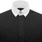 Snap Tab Collar Men's Black Dress Shirt Retro James Bond Celebrity Style Dress Classic Kent Clergy Collar Shirt Eton Loop Collar 70s 80s