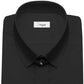 Snap Tab Collar Men's Black Dress Shirt Retro James Bond Celebrity Style Dress Classic Kent Clergy Collar Shirt Eton Loop Collar 70s 80s