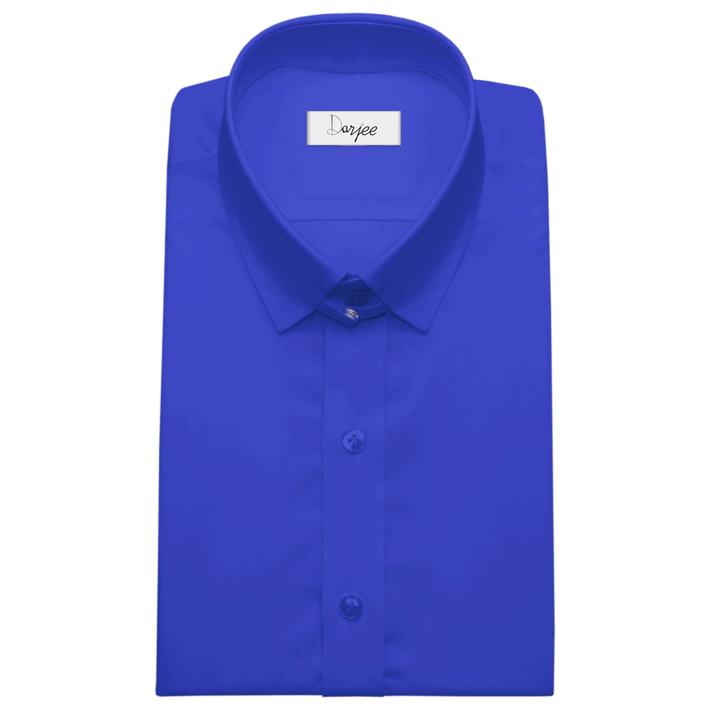 Snap Tab Collar Men's Blue Dress Shirt Retro James Bond Celebrity Style Dress Classic Kent Clergy Collar Shirt Eton Loop Collar 70s 80s