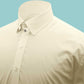 Snap Tab Collar Men's Cream Dress Shirt Retro James Bond Celebrity Style Dress Classic Kent Clergy Collar Shirt Eton Loop Collar 70s 80s