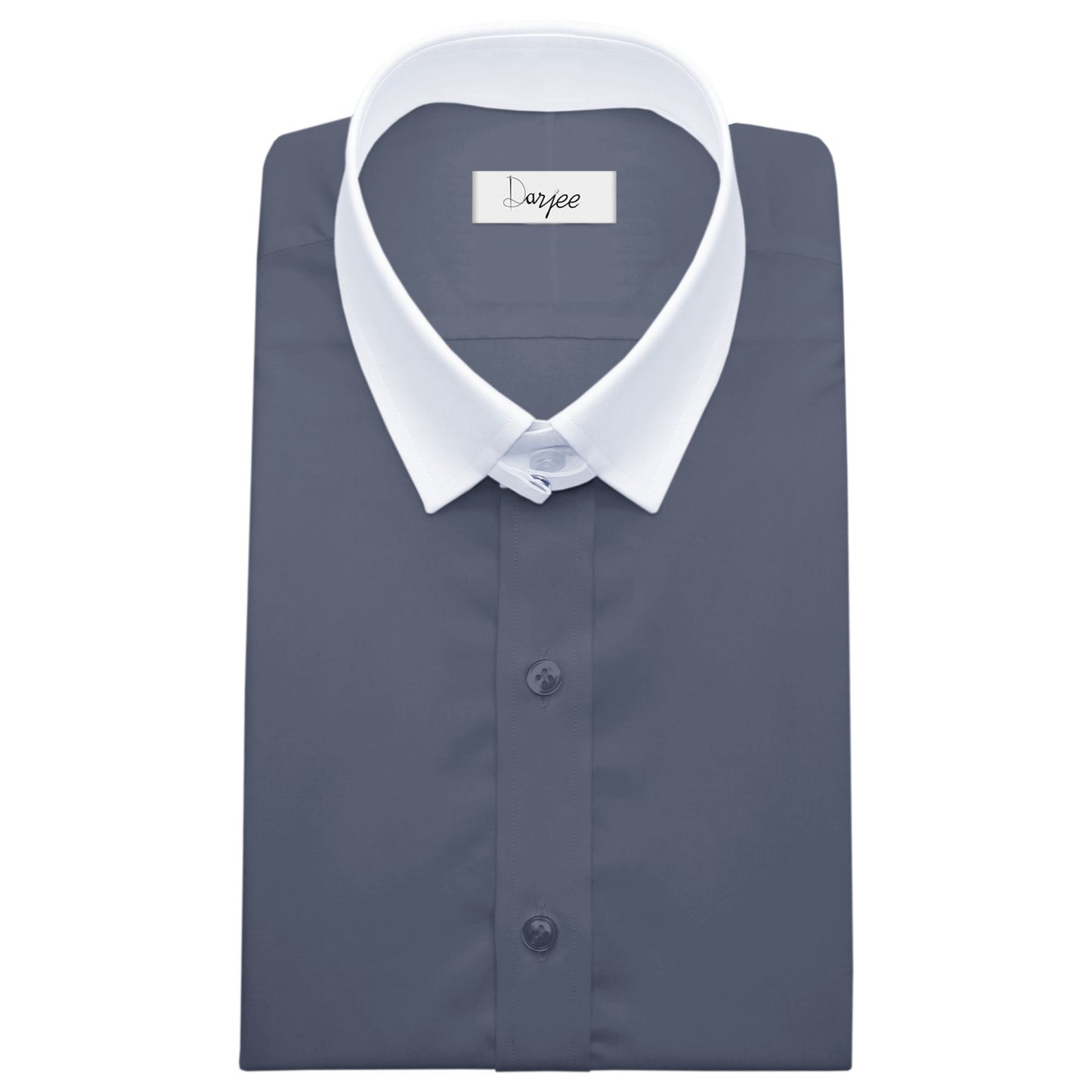 Snap Tab Collar Men's Grey Dress Shirt Retro James Bond Celebrity Style Dress Classic Kent Clergy Collar Shirt Eton Loop Collar 70s 80s