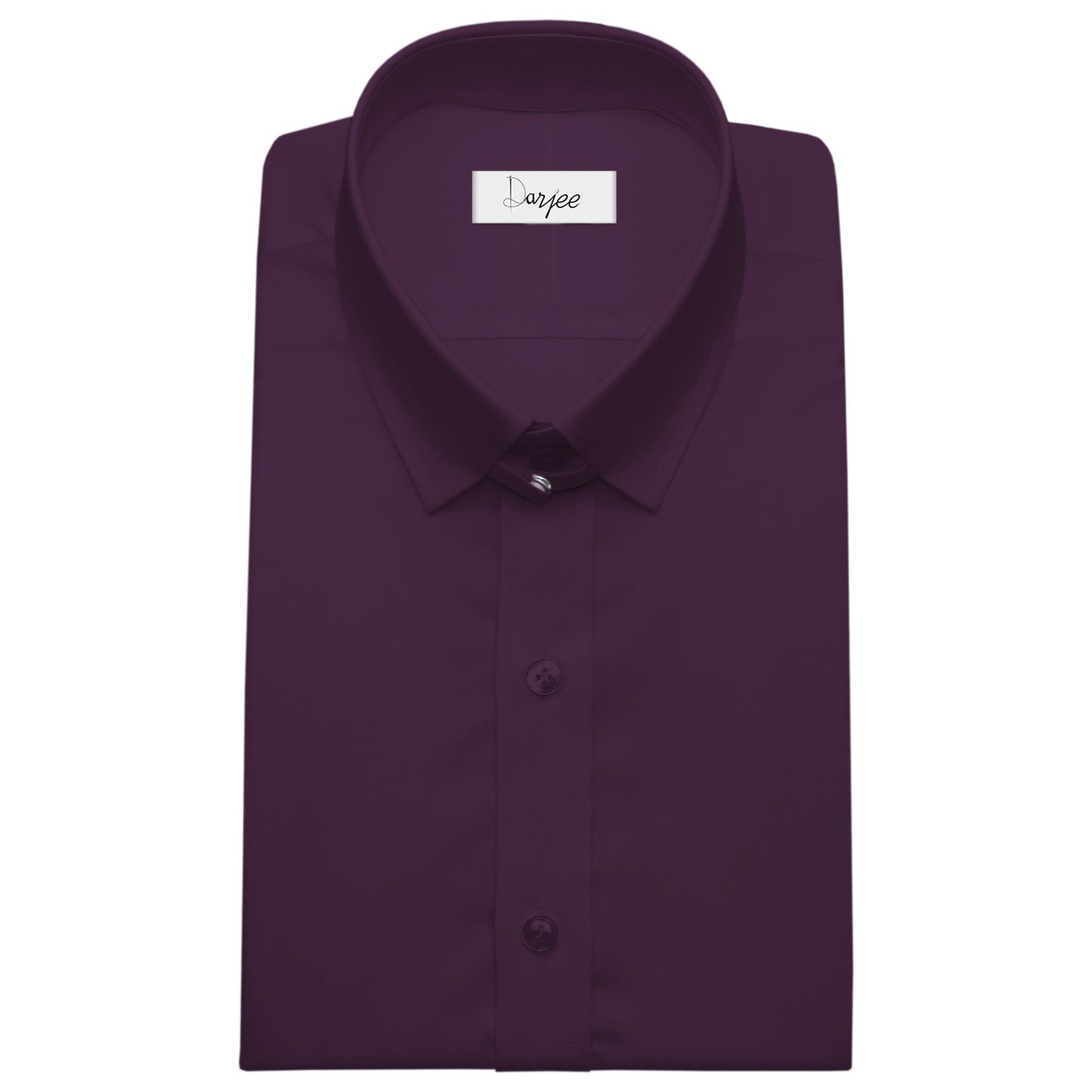 Snap Tab Collar Men's Dark Lilac Dress Shirt Retro James Bond Celebrity Style Dress Classic Kent Clergy Collar Shirt Eton Loop Collar 70s 80s