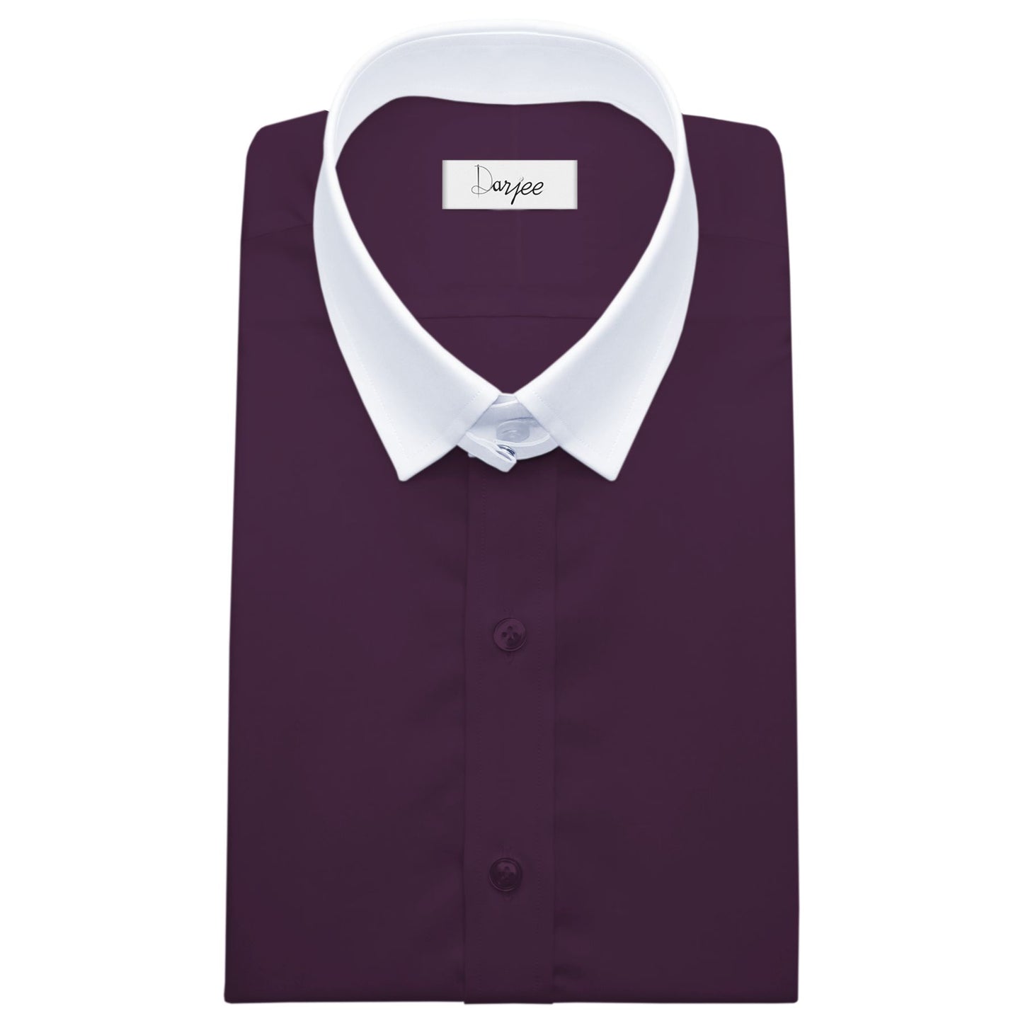 Snap Tab Collar Men's Dark Lilac Dress Shirt Retro James Bond Celebrity Style Dress Classic Kent Clergy Collar Shirt Eton Loop Collar 70s 80s