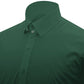 Snap Tab Collar Men's Green Dress Shirt Retro James Bond Celebrity Style Dress Classic Kent Clergy Collar Shirt Eton Loop Collar 70s 80s