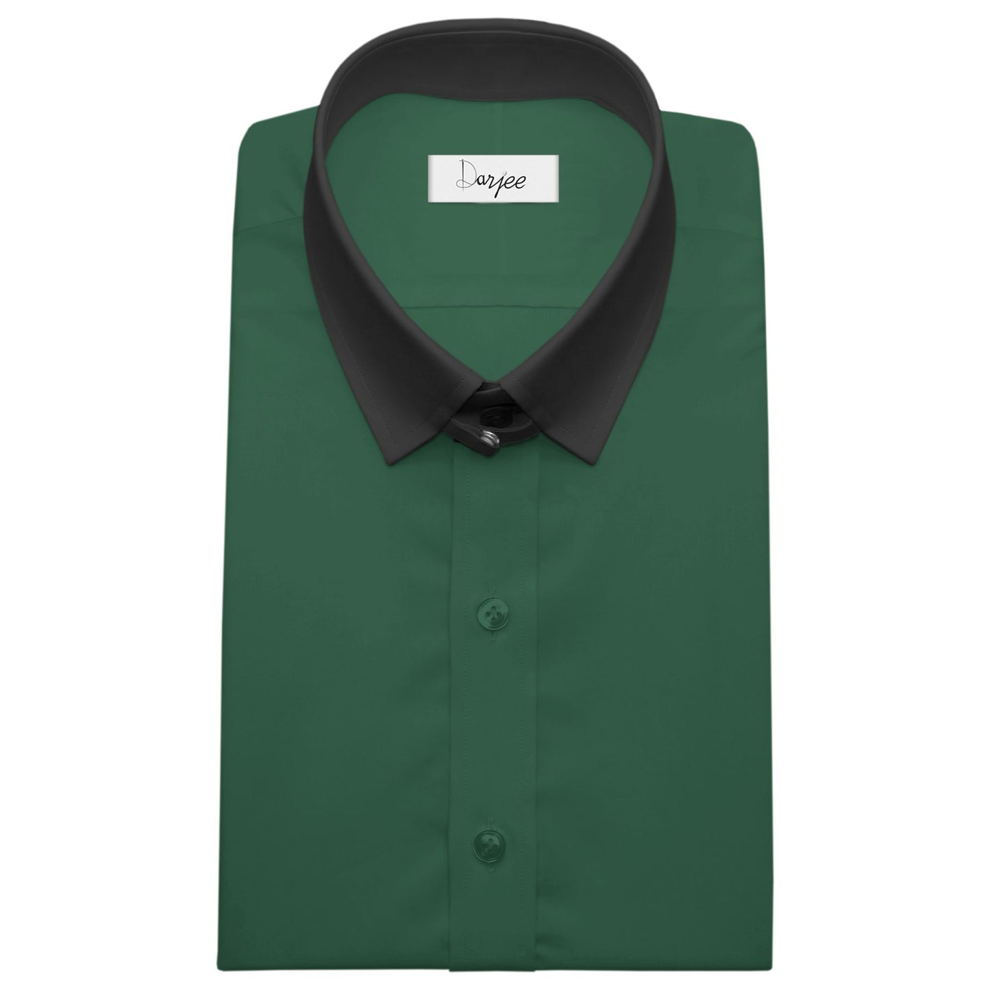 Snap Tab Collar Men's Green Dress Shirt Retro James Bond Celebrity Style Dress Classic Kent Clergy Collar Shirt Eton Loop Collar 70s 80s