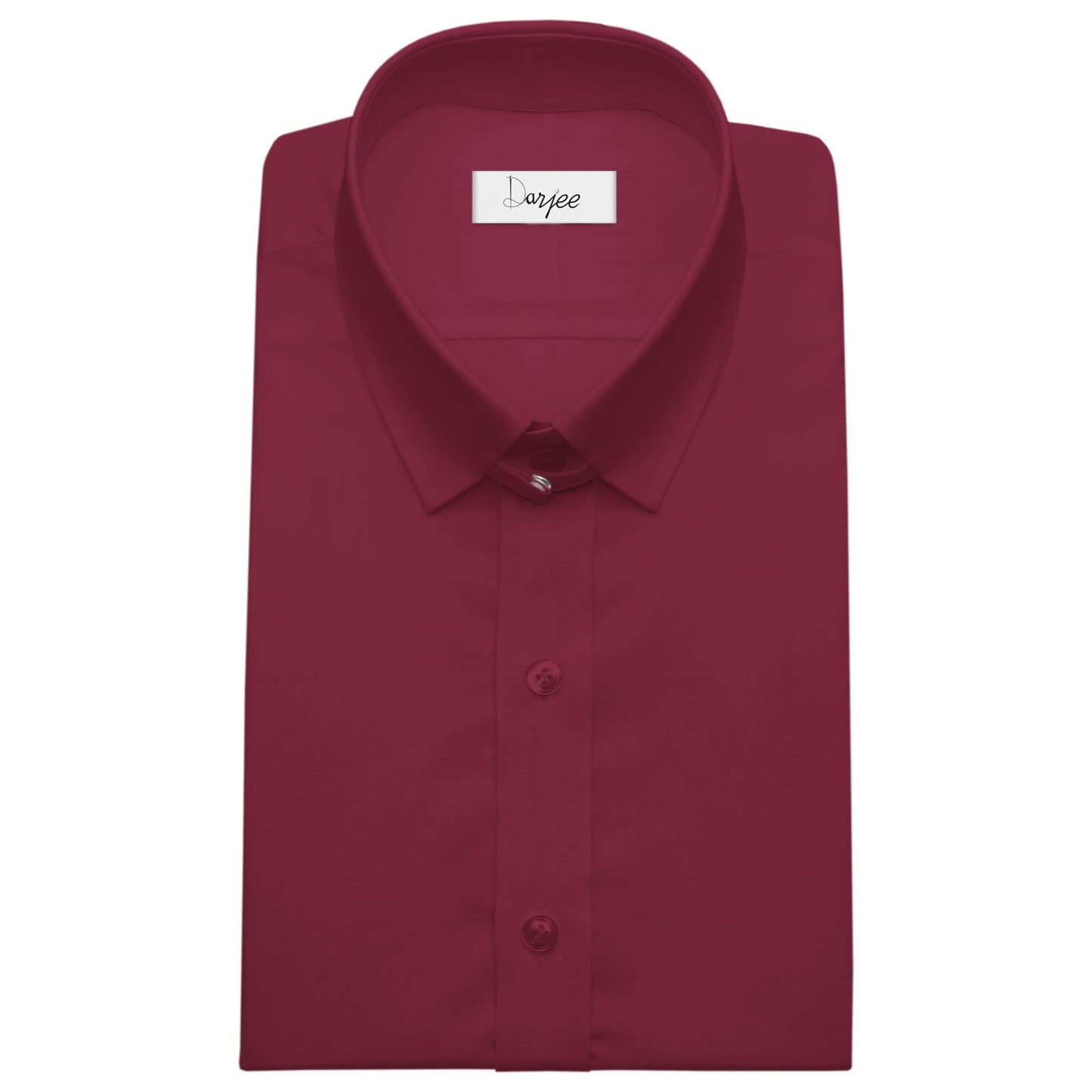 Snap Tab Collar Men's Maroon Dress Shirt Retro James Bond Celebrity Style Dress Classic Kent Clergy Collar Shirt Eton Loop Collar 70s 80s