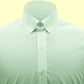Snap Tab Collar Men's Mint Green Dress Shirt Retro James Bond Celebrity Style Dress Classic Kent Clergy Collar Shirt Eton Loop Collar 70s 80s
