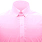 Snap Tab Collar Men's Pink Dress Shirt Retro James Bond Celebrity Style Dress Classic Kent Clergy Collar Shirt Eton Loop Collar 70s 80s