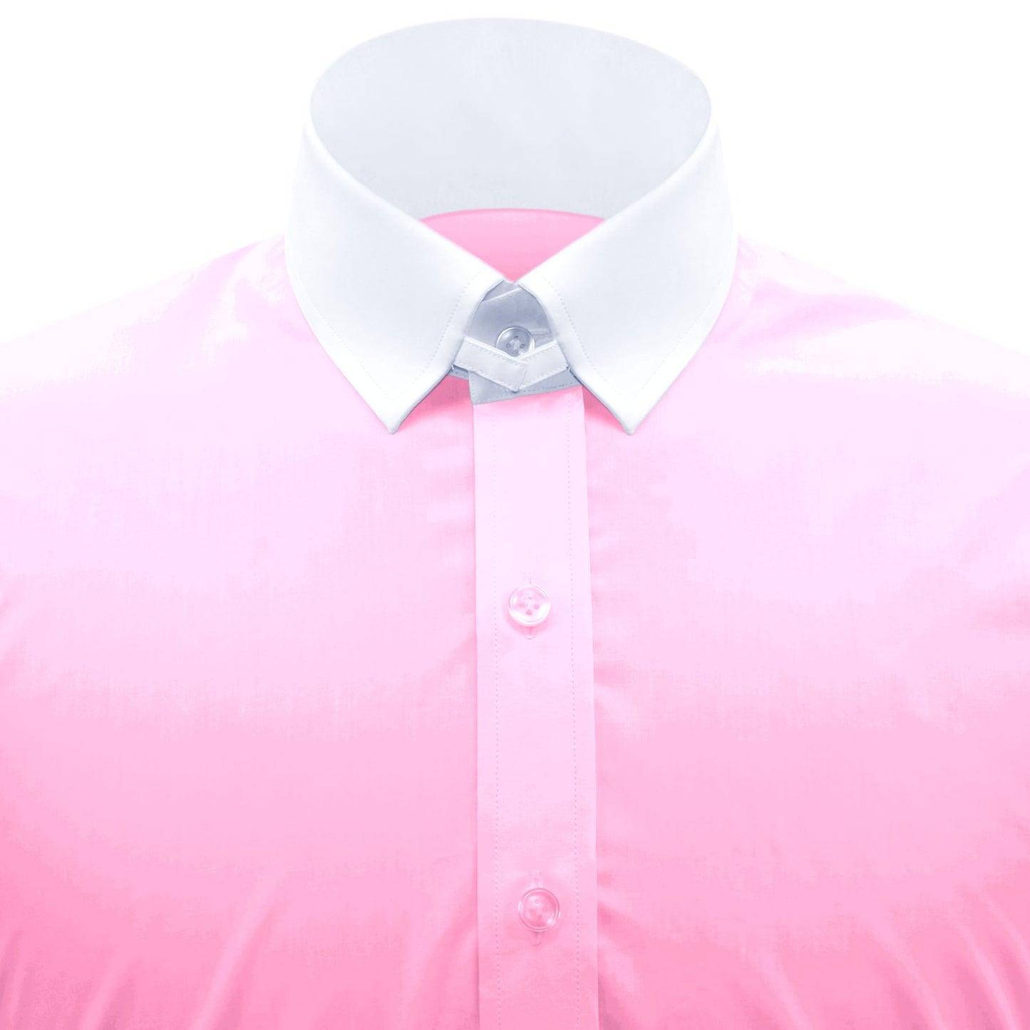 Snap Tab Collar Men's Pink Dress Shirt Retro James Bond Celebrity Style Dress Classic Kent Clergy Collar Shirt Eton Loop Collar 70s 80s