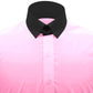 Snap Tab Collar Men's Pink Dress Shirt Retro James Bond Celebrity Style Dress Classic Kent Clergy Collar Shirt Eton Loop Collar 70s 80s