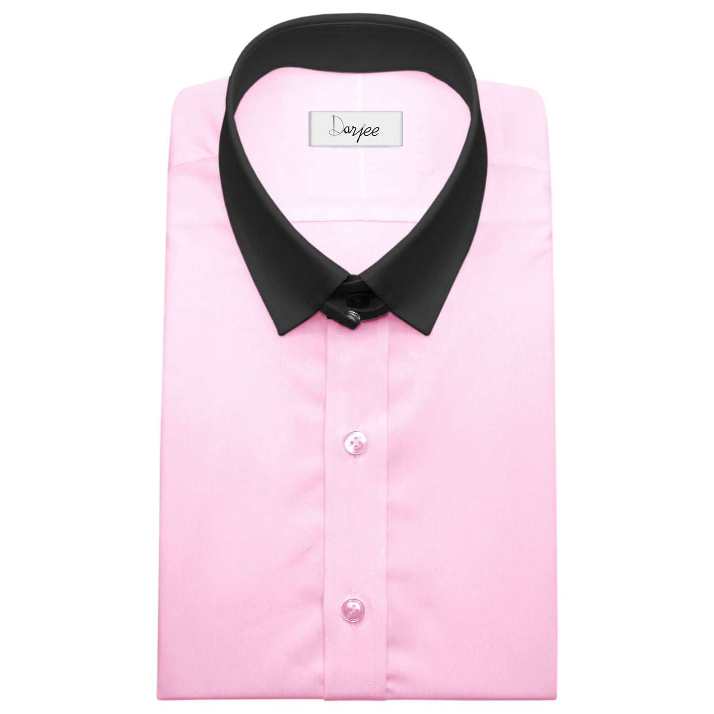 Snap Tab Collar Men's Pink Dress Shirt Retro James Bond Celebrity Style Dress Classic Kent Clergy Collar Shirt Eton Loop Collar 70s 80s