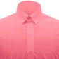 Snap Tab Collar Men's Rose Pink Dress Shirt Retro James Bond Celebrity Style Dress Classic Kent Clergy Collar Shirt Eton Loop Collar 70s 80s